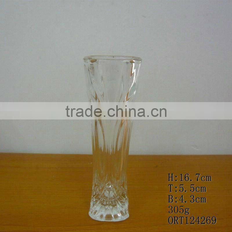 Manufacturer clear flower vase cylinder glass vase