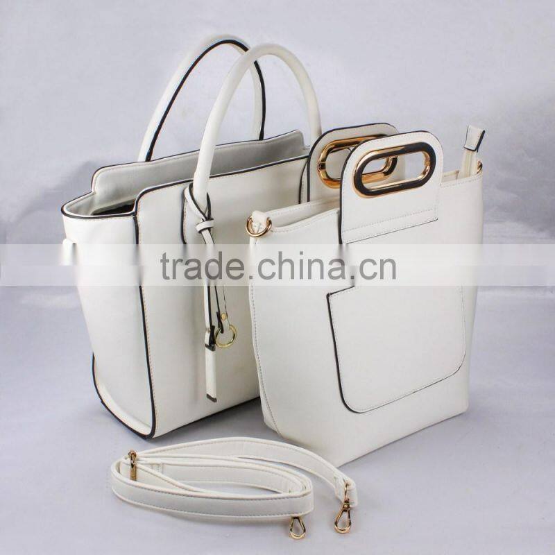 Oliviabyky most popular high quality PU handbag 2 in 1 bag