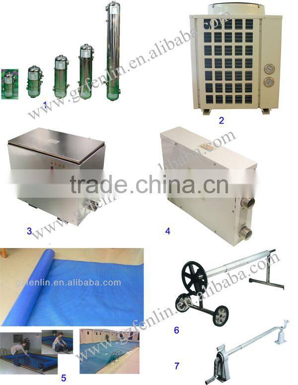 High quality swimming pool equipments for large swimming pools