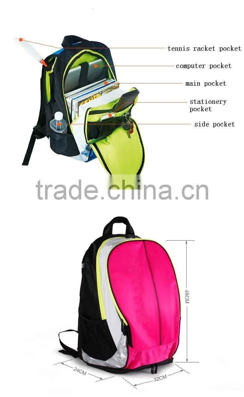 Unisex sports tennis racket backpack
