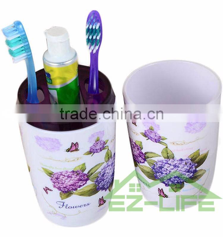 2017 Best 2 pcs beautiful flower morden bathroom accessories set
