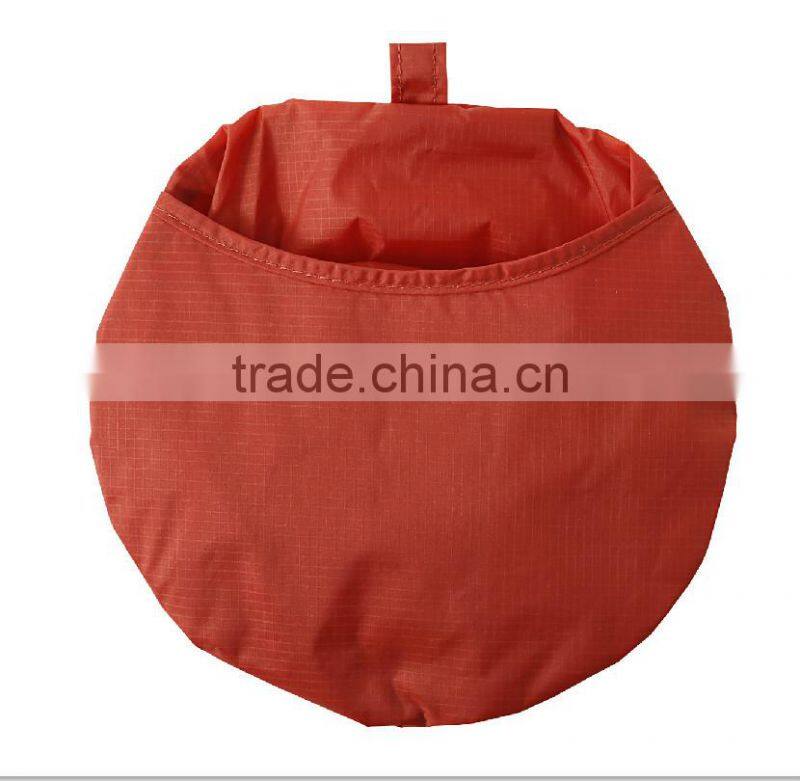 2015 New design foldable rockered drawstring bags /210D ripstop polyester cinch bags