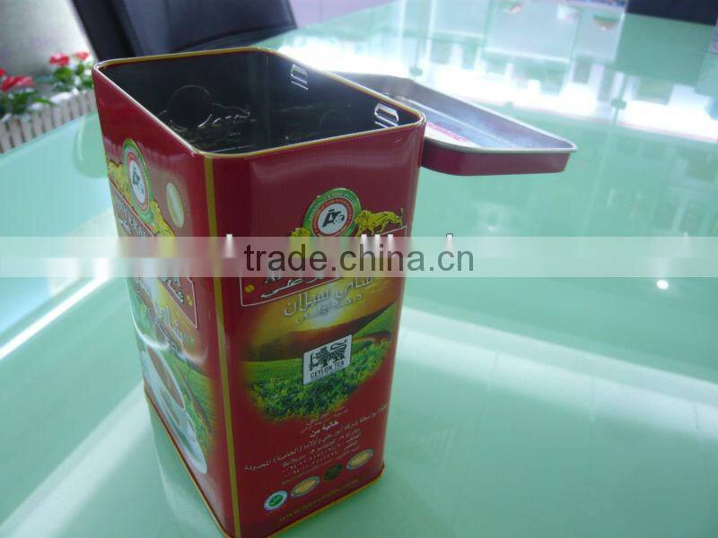 Logo Printed tin tea boxes wholesale 3085