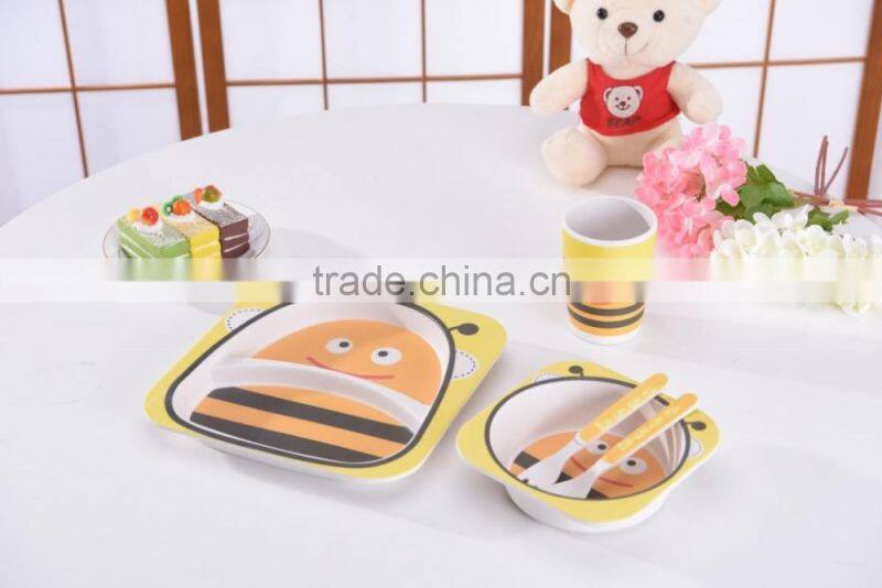 Tableware Sets Bamboo Fiber Eco Friendly Dinnerware Sets For Kids/Baby
