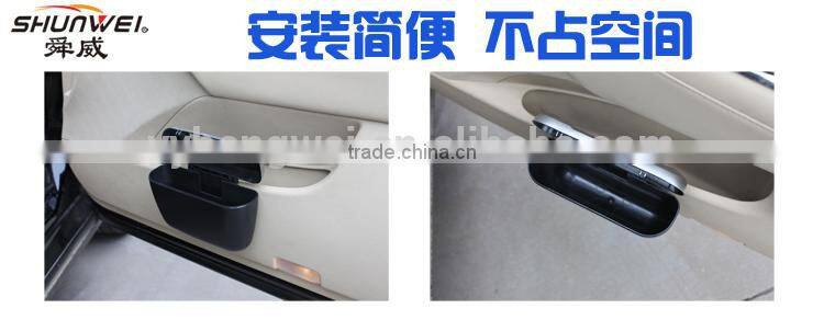 UNIVERSAL Mini Auto Car Trash Rubbish Can Garbage can Dust Case Holder Box Black