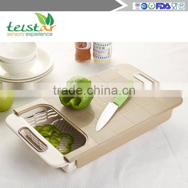 2015 new products manufacturers selling multi-functional environment-friendly household kitchen PP cutting board