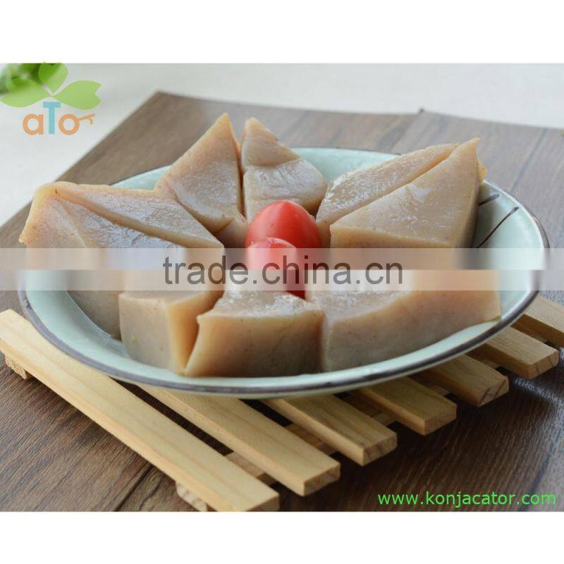 Wholesale diabetic food vegetarian instant konjac tofu shirataki cake with Halal
