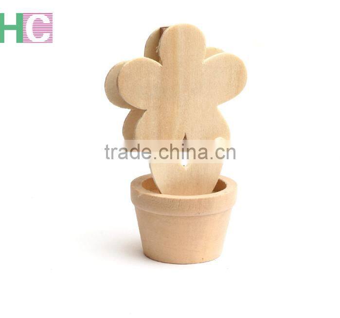 Promotional mini wooden memo clip