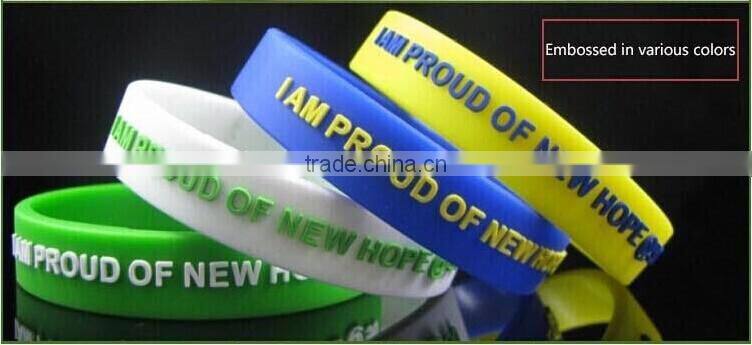 Wholesale Cheap Custom Silicone bracelet waterproof soft material silicone bracelet/wristband/bangle