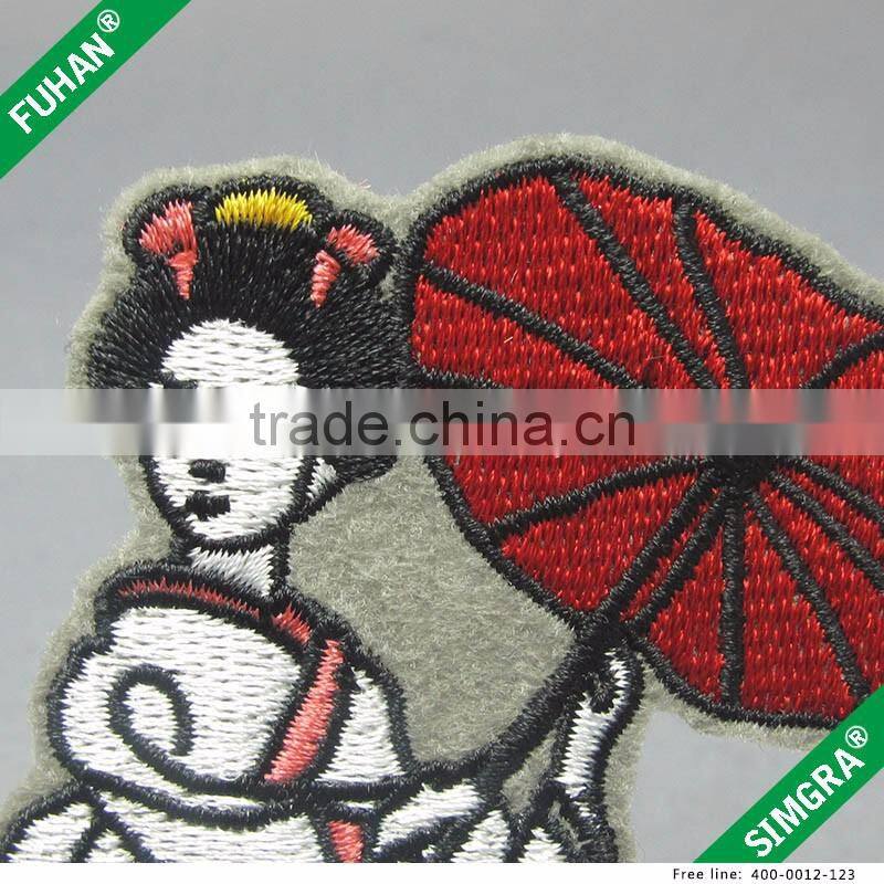 Wholesale OEM Design Personalized Shape Garment Embroidery Badges