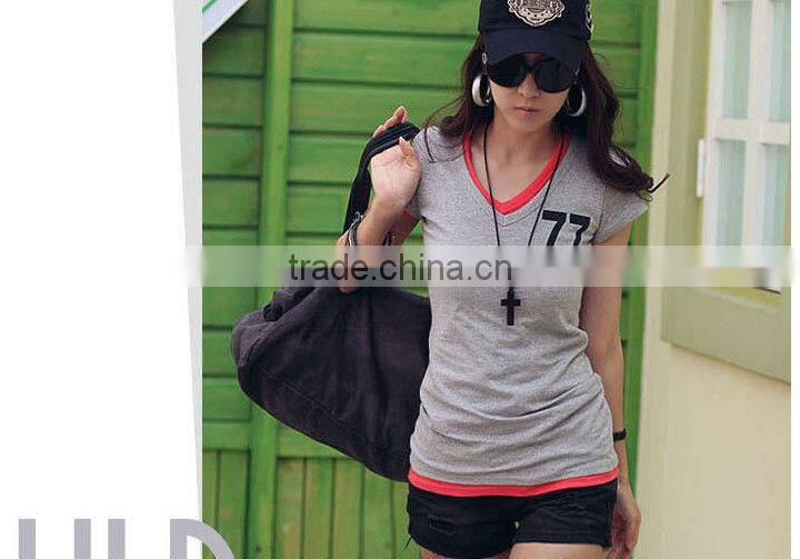 O neck t shirts white women ladies girls 2013