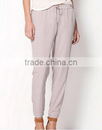 2016 Summer Plus Size Women Harem Drawstring Elastic Waist Pants Casual