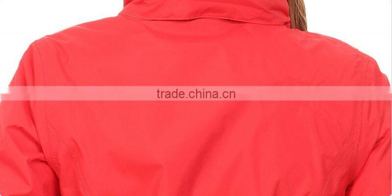 Women's 100% Nylon water proof hoodie jacket