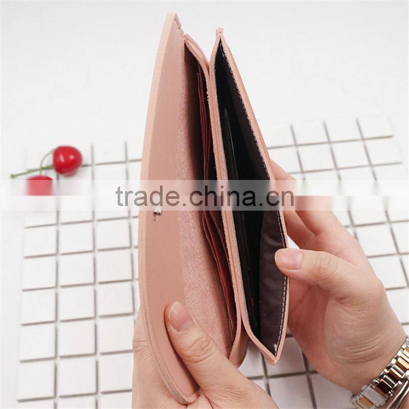 New arrivel design online shopping soft PU ladies Multi card purse wallets wholesale