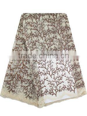 2017 Bride Party Dress French Lace Fabric Luxury Wedding Dress