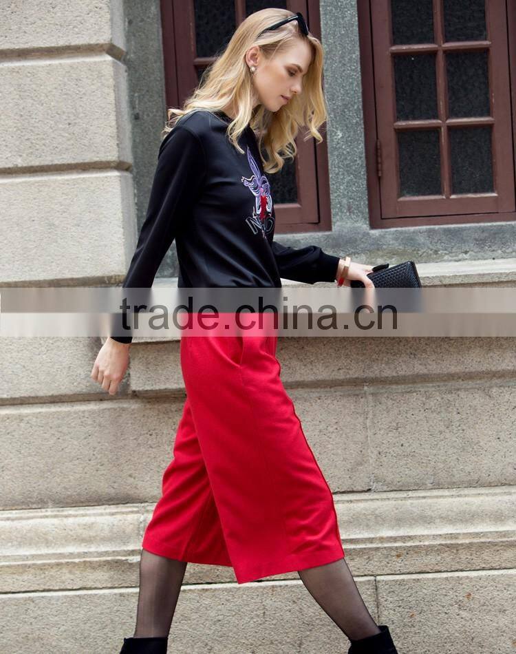 2016 guangzhou garment factory high quality formal casual wear fashion pants women