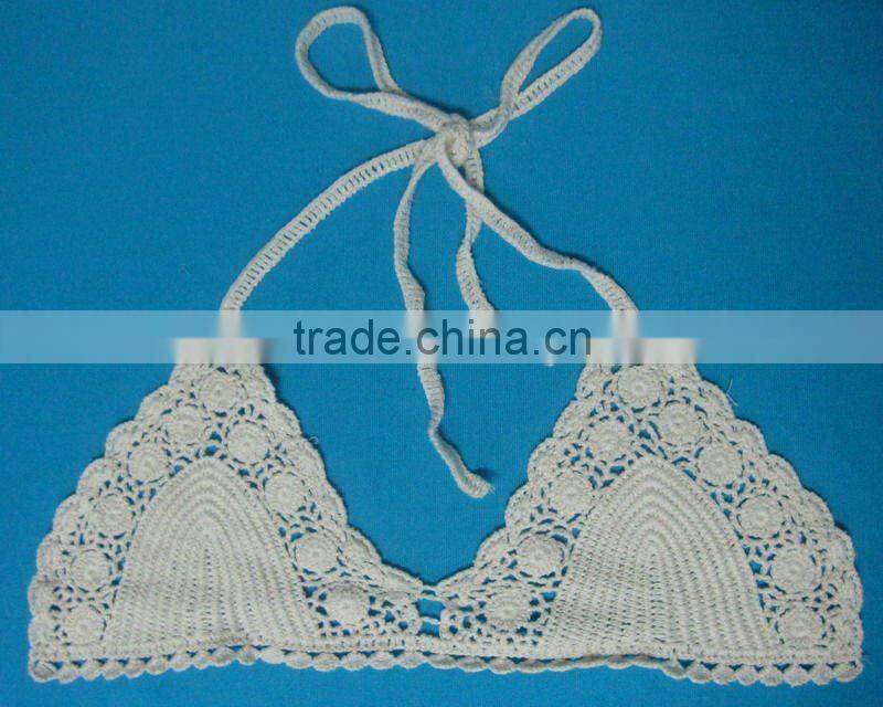 lady's crochet underwired bra