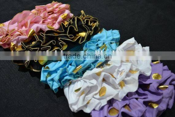 Little girl bloomer dress pink chiffon fabric with ribbon bowknot wholesale baby product