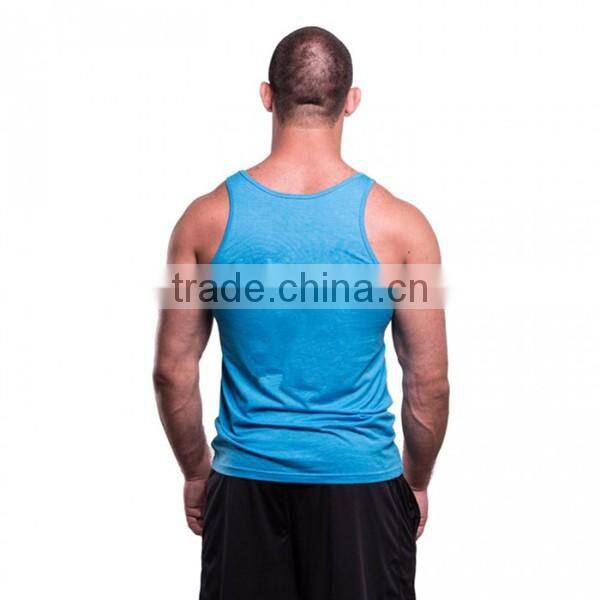 Bodybuilding clothing viscose 95% 5% elastane mens tank top