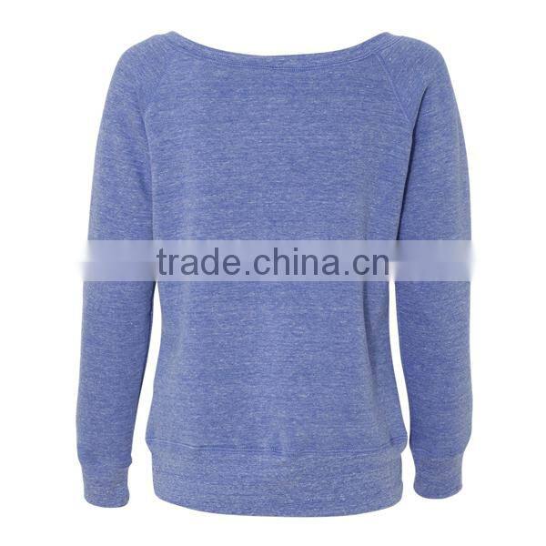 Custom tri-blend sweatshirt, pullover sweatshirt for ladies