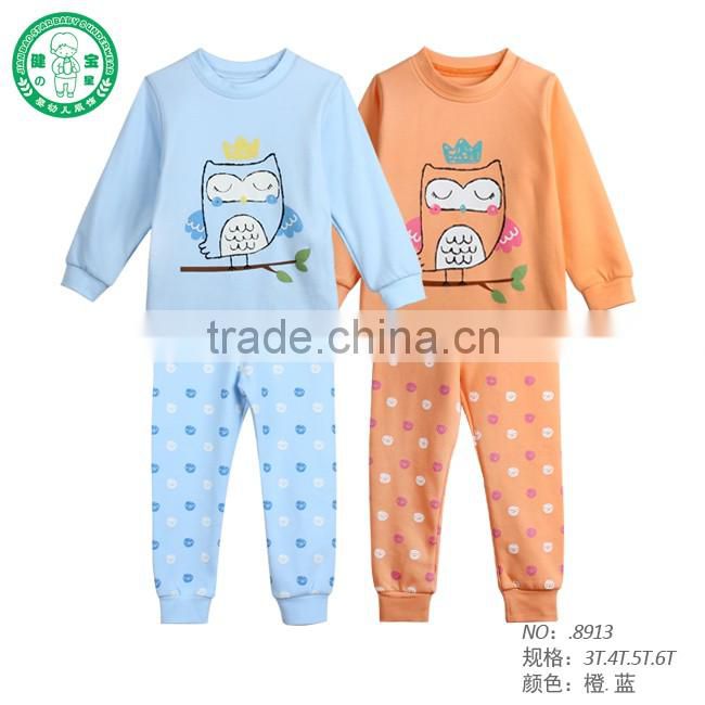 Winter autumu long sleeve 2 pieces matching children clothing set baby clothes