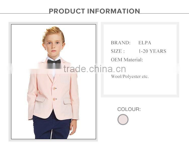 ELPA 2016 NEW fashion butterfly style lining linen boys blazer