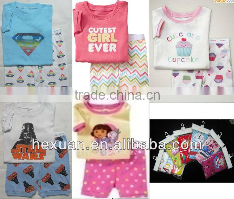 Wholesale Cotton Baby Kids Pyjamas Wholesale