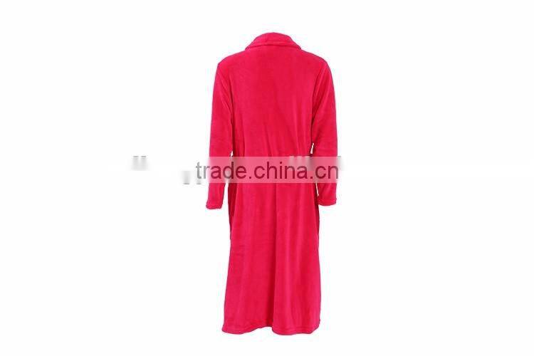 OEM service red bathrobe ladies wholesale luxury short robe