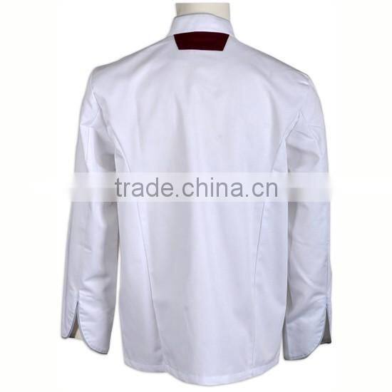 WRAP audited factories restaurant staff uniforms fitted executive chef coats for men