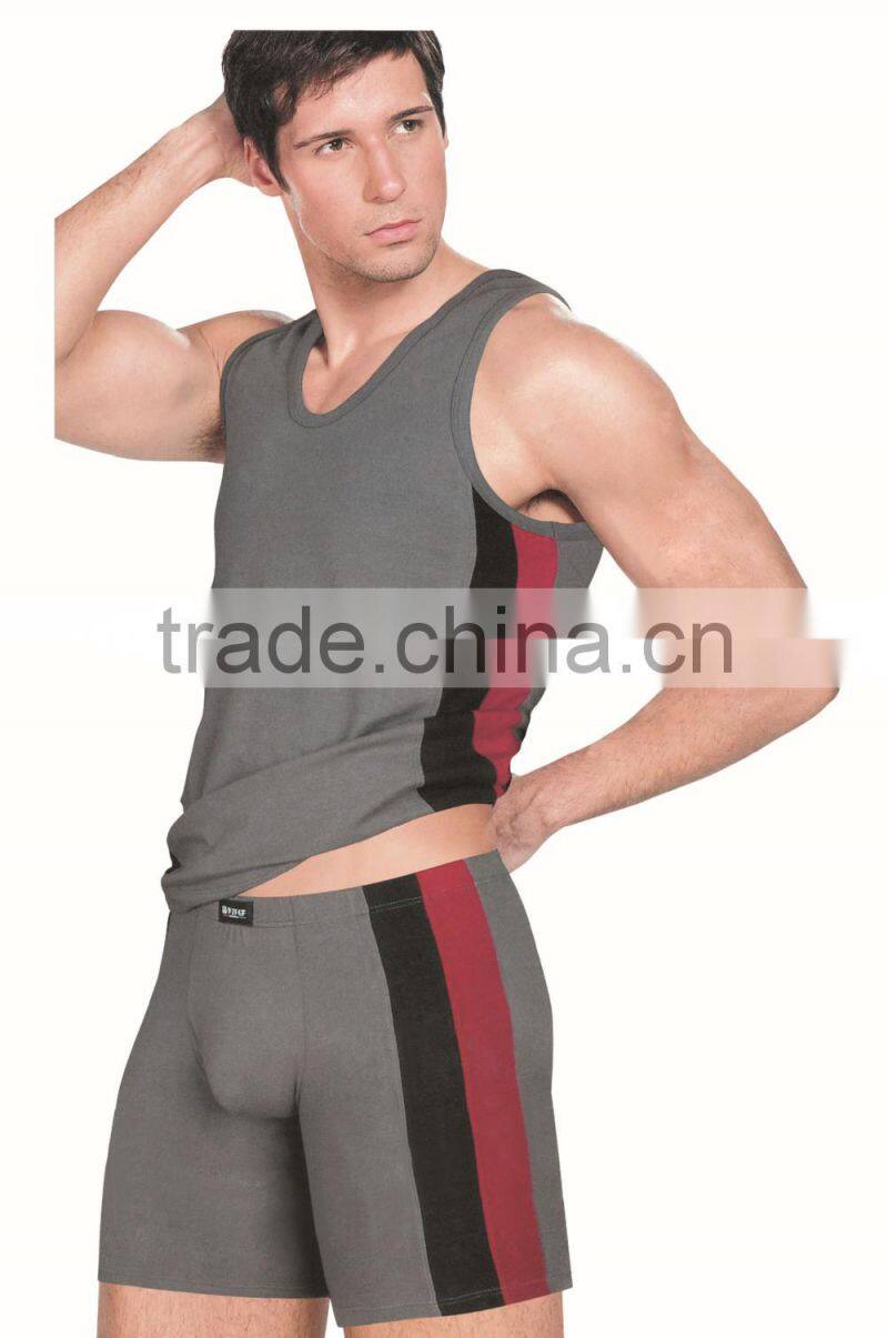 Newest style 100 cotton men tank top made in china