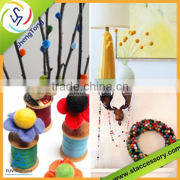 high quality wool felt ball/handmade felt balls/2cm felt balls