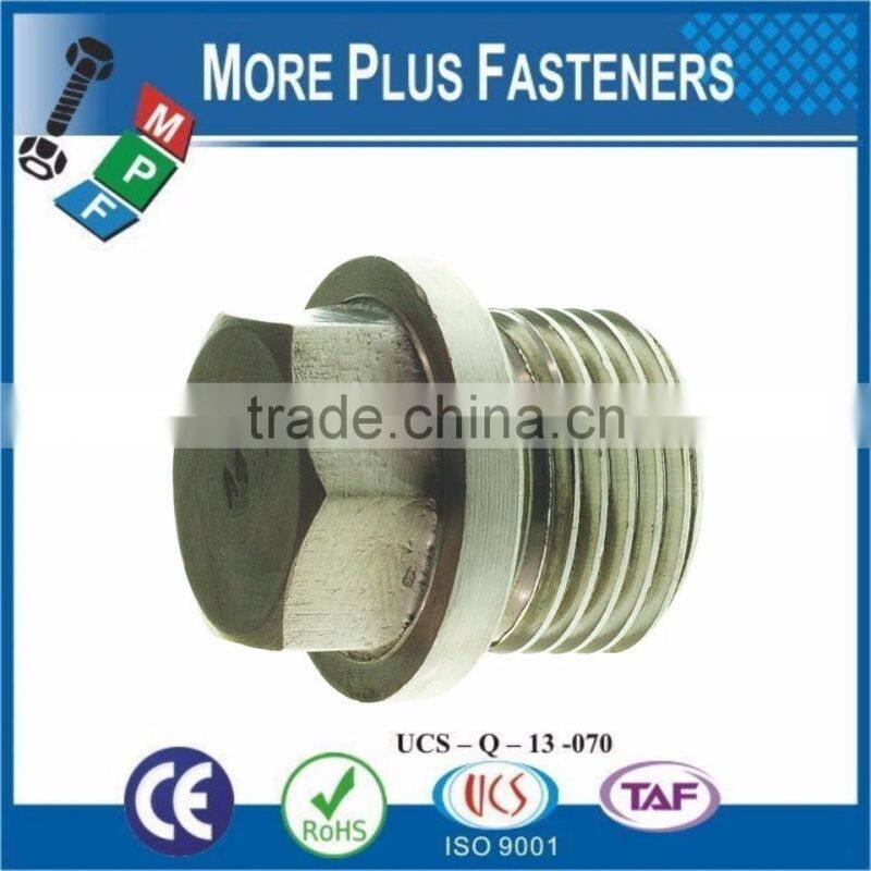 Made in Taiwan Hexagon Head Pipe Plugs DIN 910