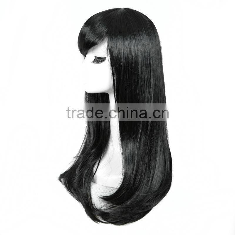 Cheap hot sale fashion synthetic wig long hair wig