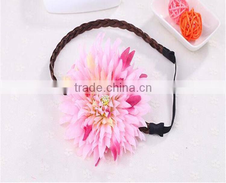 Hawaii Flowers Wig Hairband Wreath Hair Hoop Beach Bohemian Hairpin Fashion