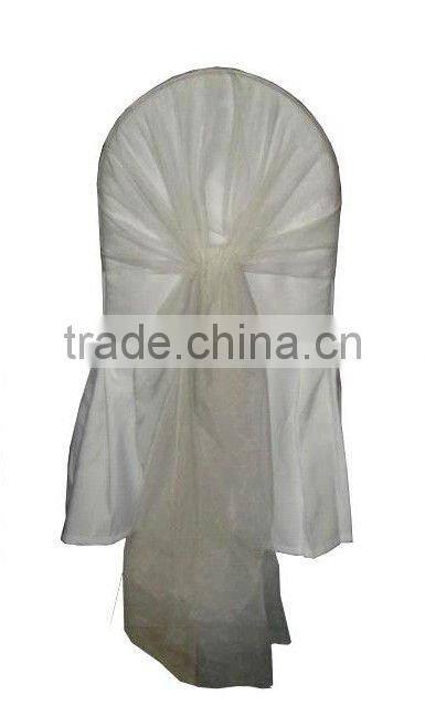 wedding polyester chair cover with skirting