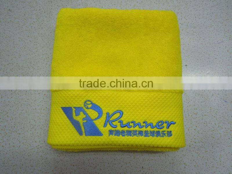 premium cotton hand towel, bright colors towel with embroidery logo
