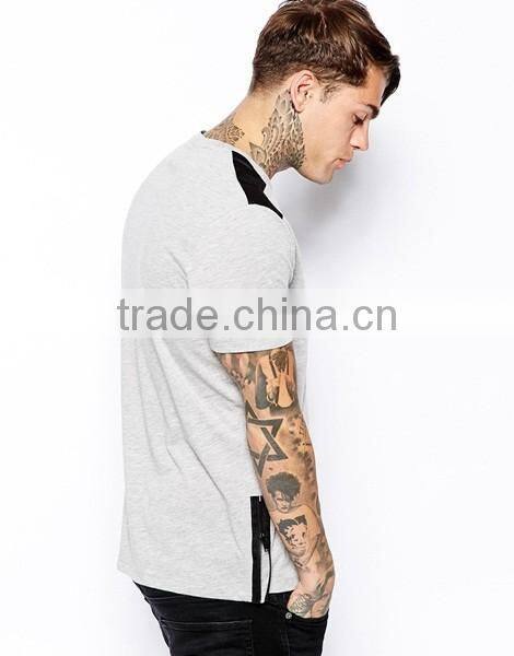 Wholesale Side Zipper Soft Fabric T-Shirt