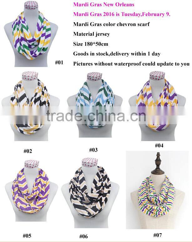 2016 Factory Price Fashion Chevron Infinity Scarf