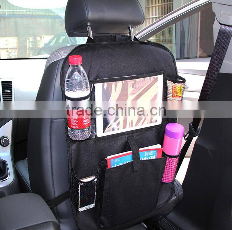 Amazon Hotting Multipurpose Car Back Seat Organizer with Tablet Holder For Kids Travel Accessories