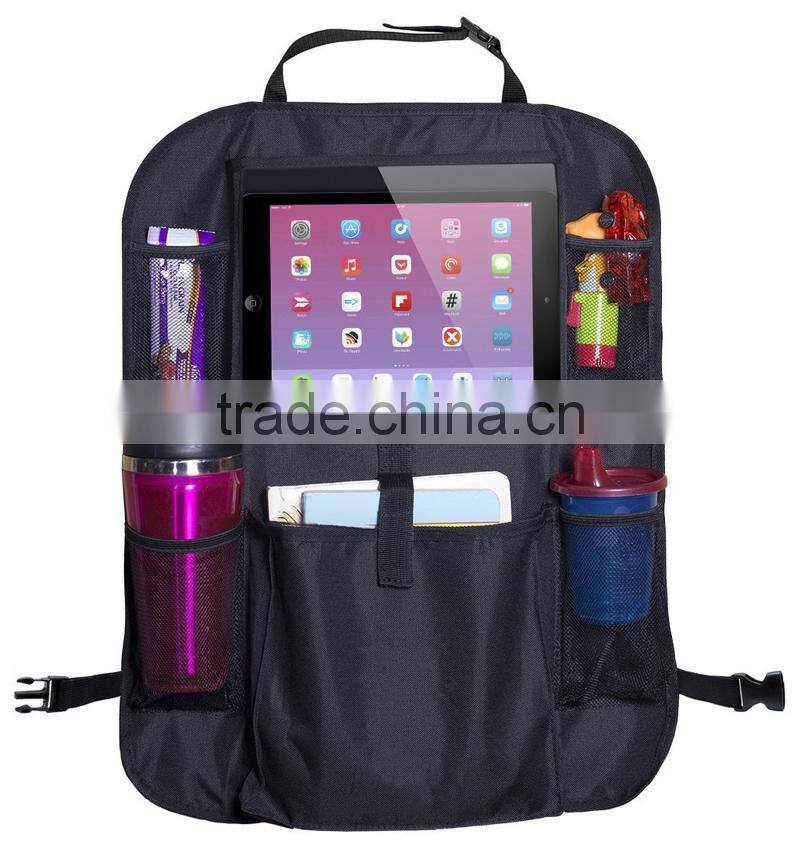 Amazon Hotting Multipurpose Car Back Seat Organizer with Tablet Holder For Kids Travel Accessories
