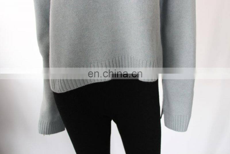 New design computer knitted 100% pure cashmere sweater pullover for ladies