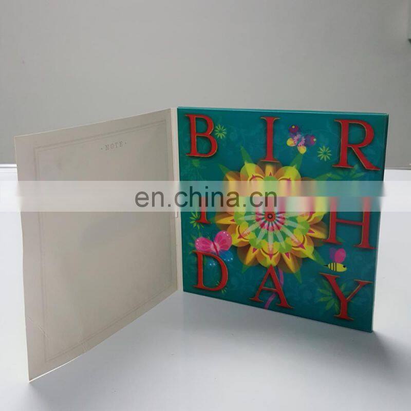 Hot selling handmade designs holiday wholesale colorful printing greeting cards