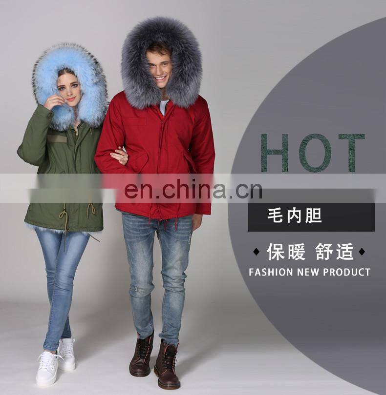 2017 Fur Lover Pakra Fashion Style For Couple Trench Coat De Los Hombres