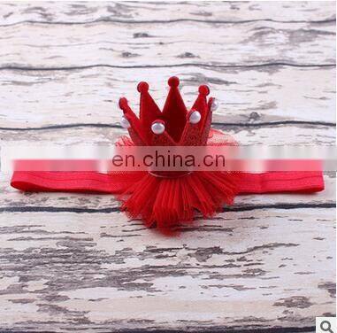 2017 newborn infant baby pearl crown headband DIY jewelry Baby Photography props Children girl hair accessories