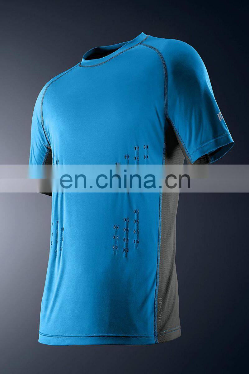 custom quick dry mesh design sports t-shirts