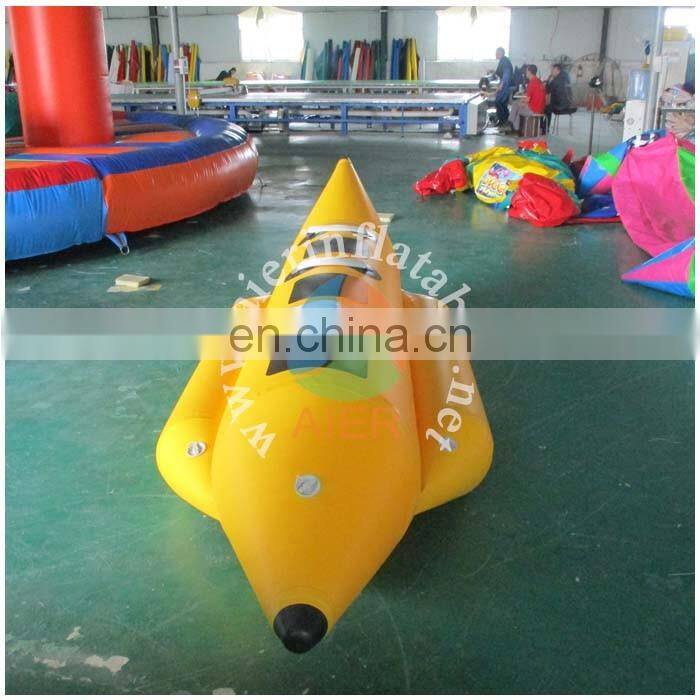 Inflatable Banana Boat/inflatable water toy/Inflatable game boat for yacht