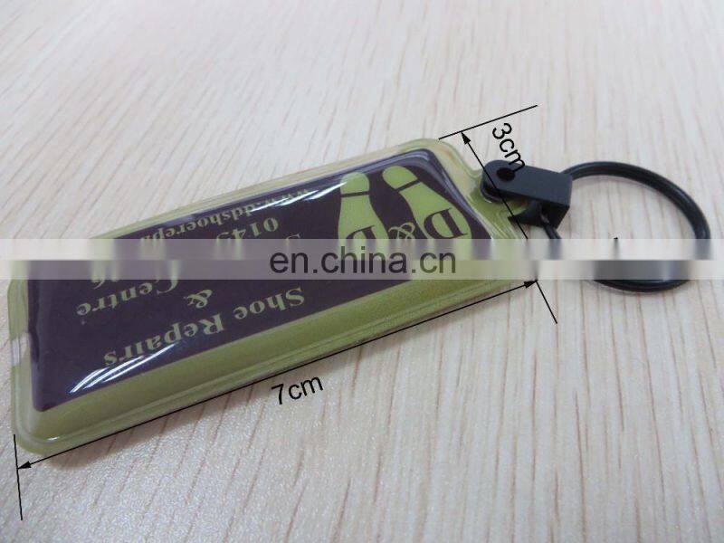 2016 new design led light strip holder keychain with two sides logo