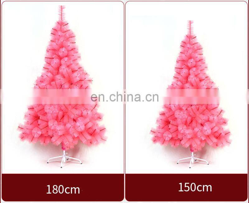 150 cm Customize Giant Pink Christmas Tree Outdoor PVC Christmas Artificial Tree Xmas Decorations China Supplier