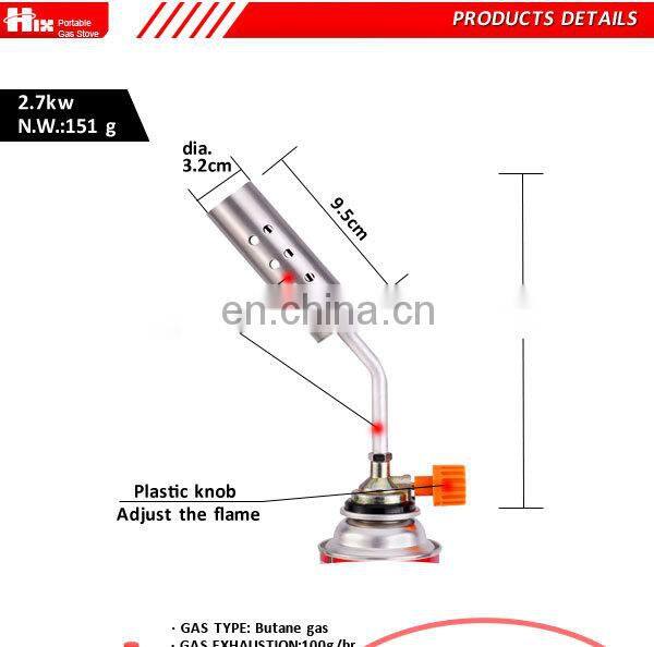 Flame gun portable gas cooled welding tig torch