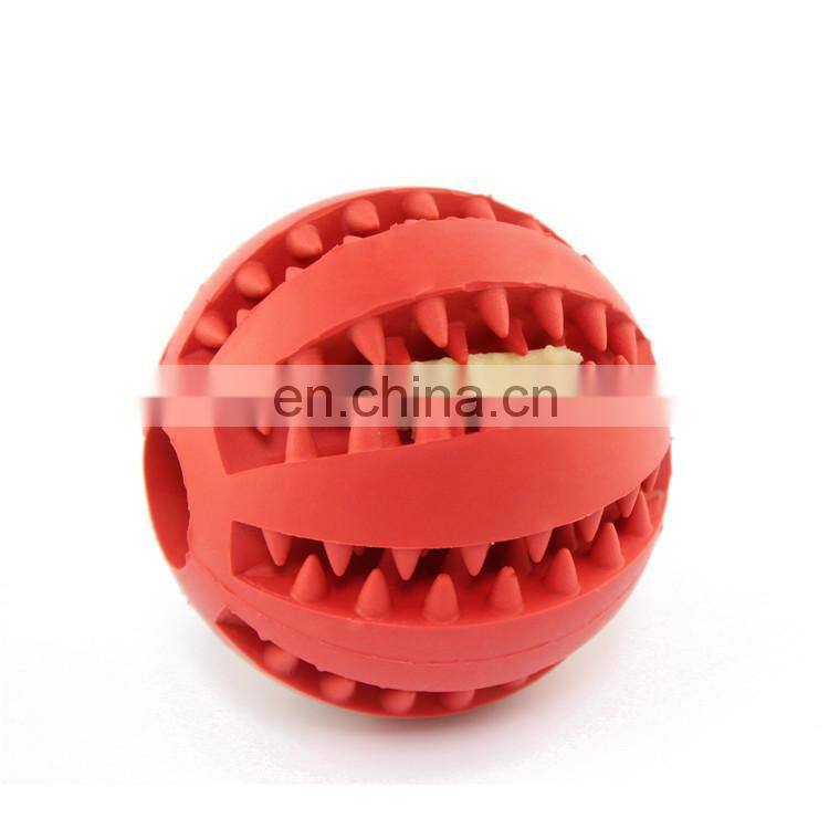 Bite Resistant pet ball toy cleaning interactive food treat dispensing dog toys